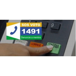 SOS Voto: cidadão pode denunciar mentiras sobre o processo eleitoral pelo 1491